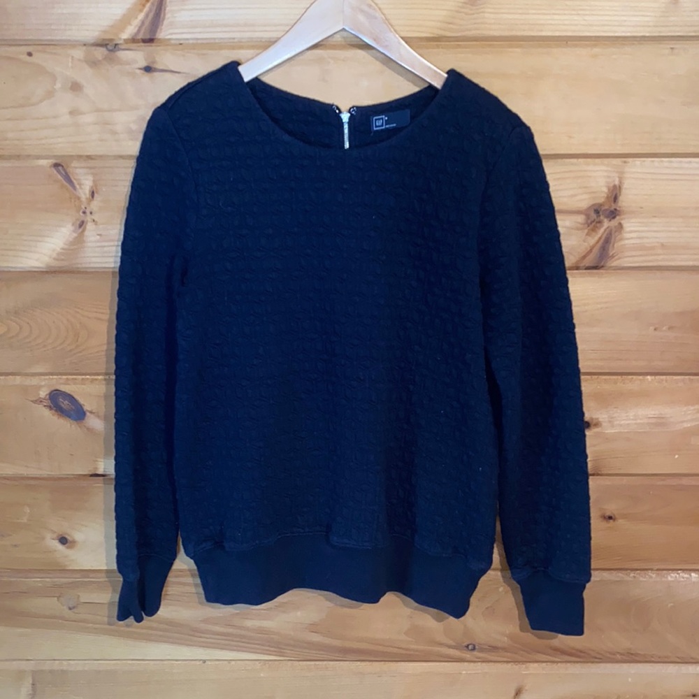 Gap navy blue quilted sweater